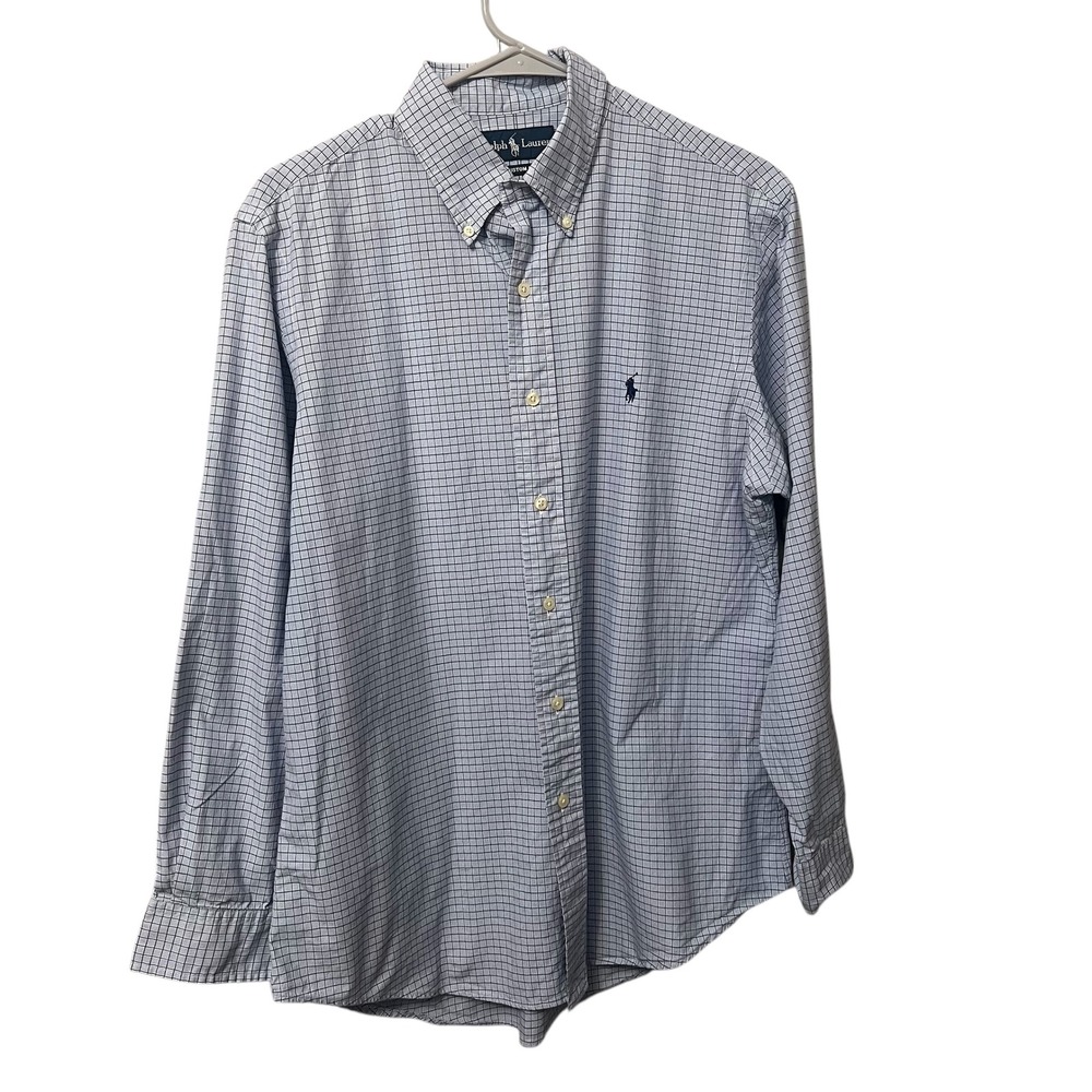 Ralph Lauren Custom Fit Long Sleeve Button Down Shirt Men Size‎ 16 32/33 Medium